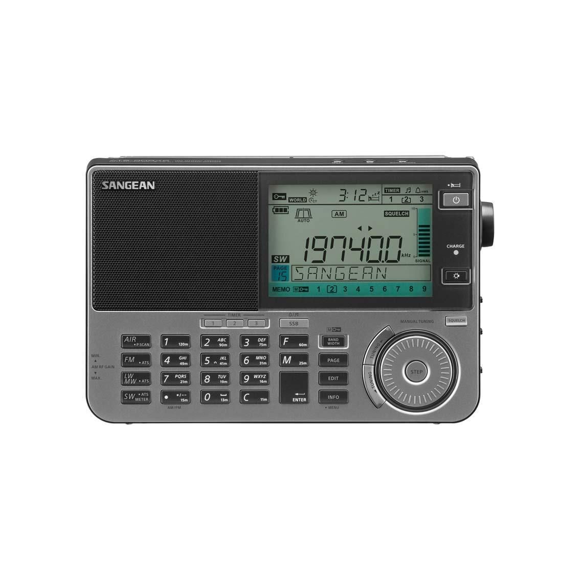 Sangean ATS-909X2 G FM / SW / MW/ LW/ Airband világvevő rádió (grafit)