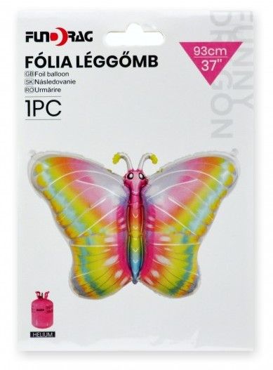 Lufi fólia pillangó színes 93cm 614360
