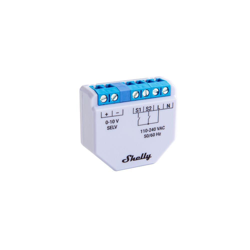 Shelly PLUS 0-10V Dimmer, WiFi-s okos eszköz lámpavezérlőhöz