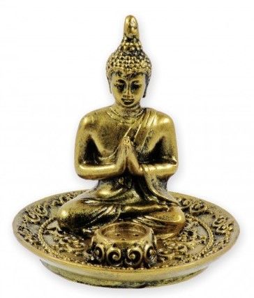 Füstölőtartó Buddha óarany A 9cm 04768
