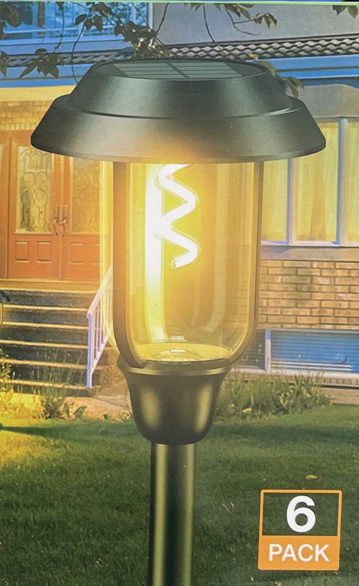 6db-os Vezeték nélküli Napelemes LED lámpa kerti lámpa fényérzékelős leszúrható - Pathway lights - S1020