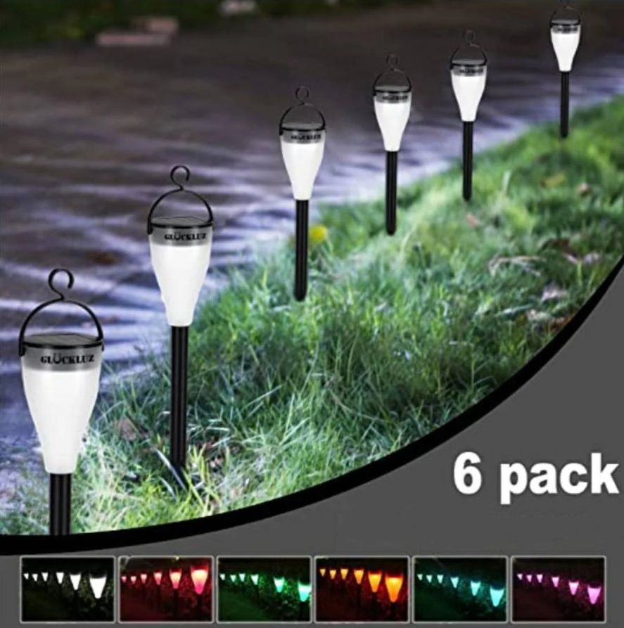 6db-os Vezeték nélküli Napelemes Színváltó RGB LED lámpa kerti lámpa fényérzékelős leszúrható - X13