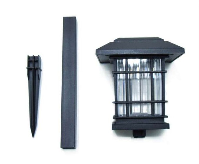 4db-os Elegáns Vezeték nélküli Napelemes LED lámpa kerti lámpa fényérzékelős leszúrható - X17