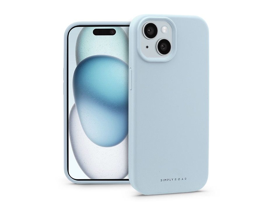 Apple iPhone 15 szilikon hátlap - Roar Cloud Skin - kék