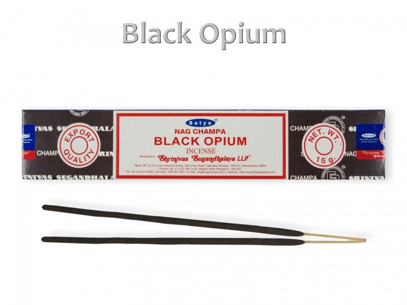 Füstölő pálcika Nag Champa Black Opium 15g Satya
