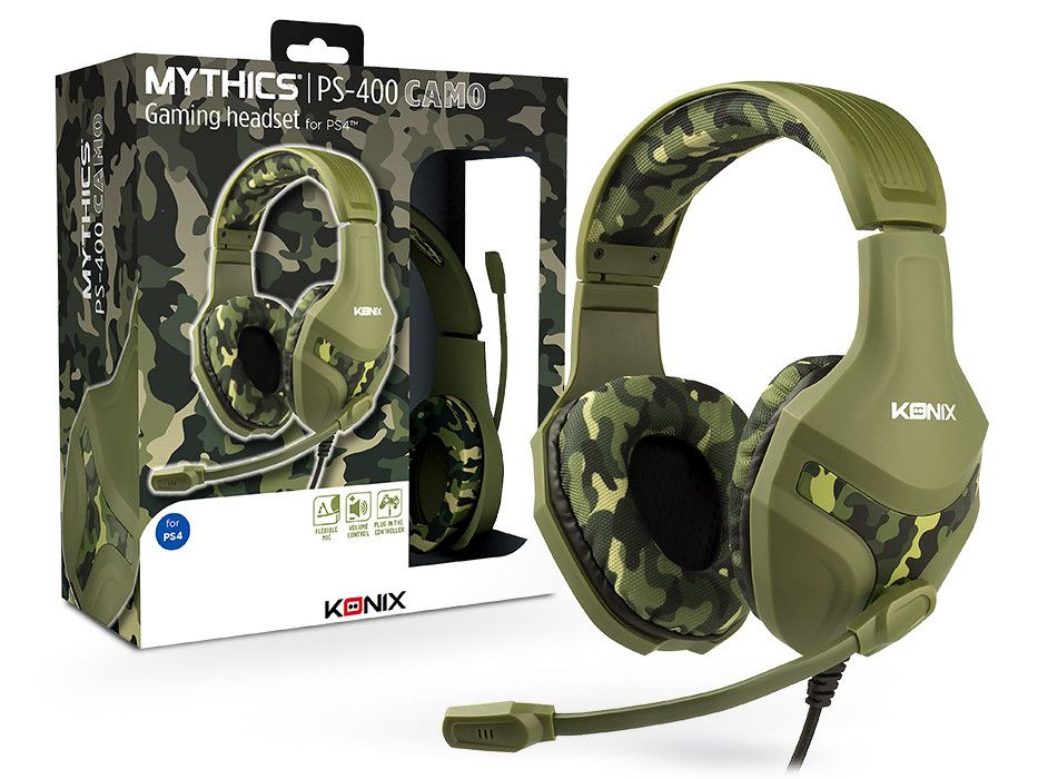 Mythics PS-400 PlayStation 4 camouflage gamer headset