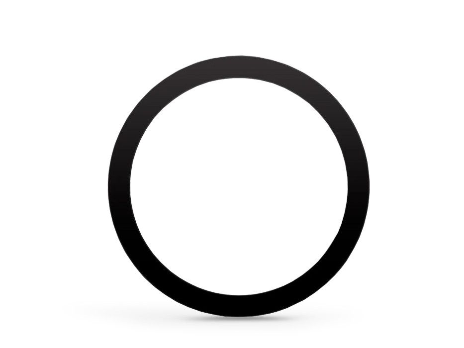 Univerzális mágneses gyűrű MagSafe vezeték nélküli töltőhöz - 1 db/csomag - fekete (ECO csomagolás)