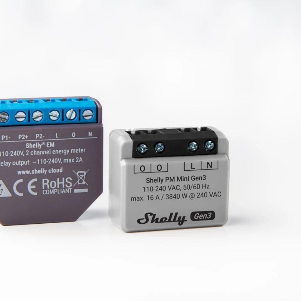 Shelly PM Mini Gen3, WiFi + Bluetooth modul, fogyasztásméréssel