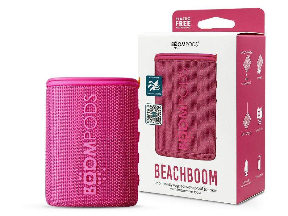 Boompods vezeték nélküli bluetooth hangszóró - Boompods Beachboom Ocean - rózsaszín