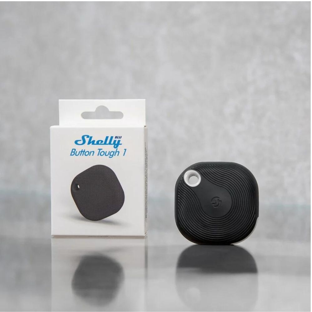 Shelly BLU Button TOUGH 1, kültéri Bluetooth távirányító, fekete színű