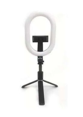 Selfie Fehér körfény, körlámpa 23x16 cm 1db Selfie bot + Telefon tartóval távirányítóval, állvánnyal, Selfie ring light - A8