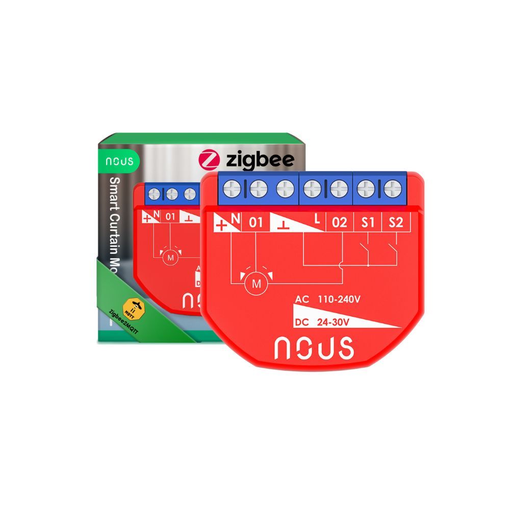 Nous B4Z okos Tuya Zigbee mini redőnyvezérlő / motoros függönyvezérlő modul, kapcsolóbemenettel
