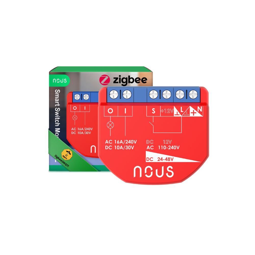 Nous B1Z okos Tuya Zigbee mini kapcsolórelé modul, kapcsolóbemenettel, 1 áramkörös