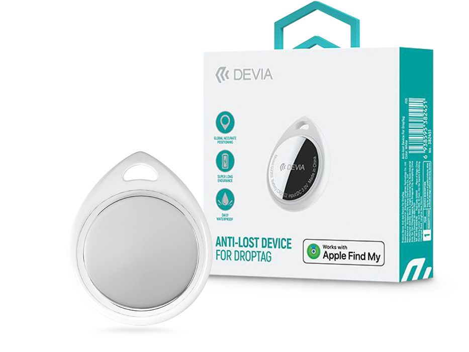Devia bluetooth AirTag - Devia Anti-lost Device For DropTag - fehér