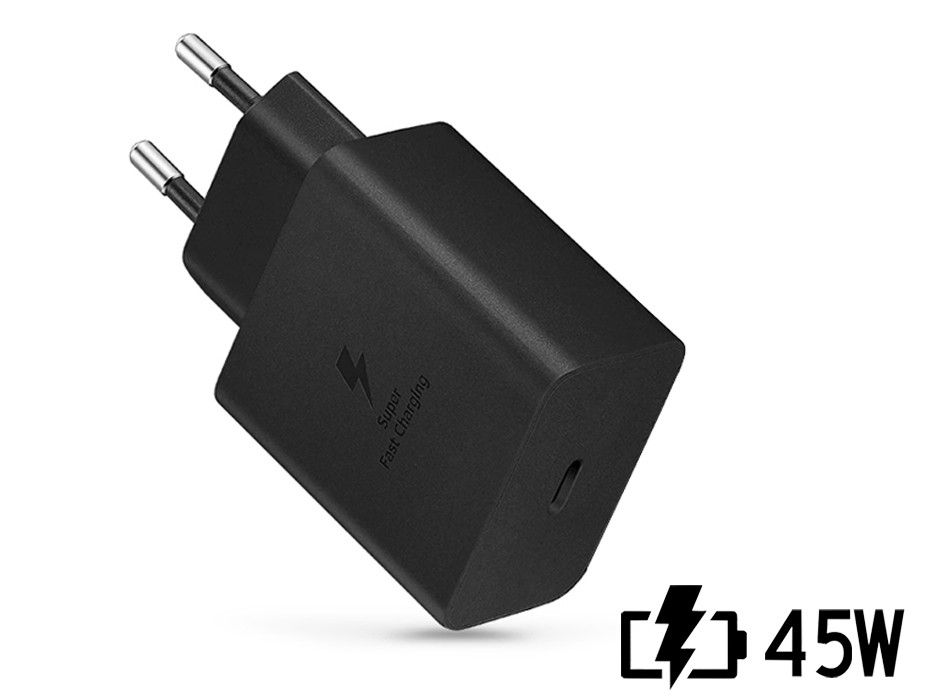 Samsung gyári USB hálózati töltő adapter Type-C bemenettel - 45W - EP-TA845XBEG PD.3.0 Super Fast Charging 2.0 - fekete (ECO csomagolás)