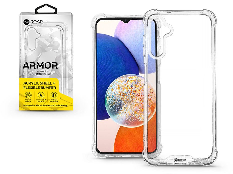 Samsung A145 Galaxy A14 4G/Galaxy A14 5G szilikon hátlap - Roar Armor Gel -     átlátszó