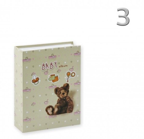 Fényképalbum Baby 100db 15x10cm-es képhez MM46100 BEAR-5 3féle