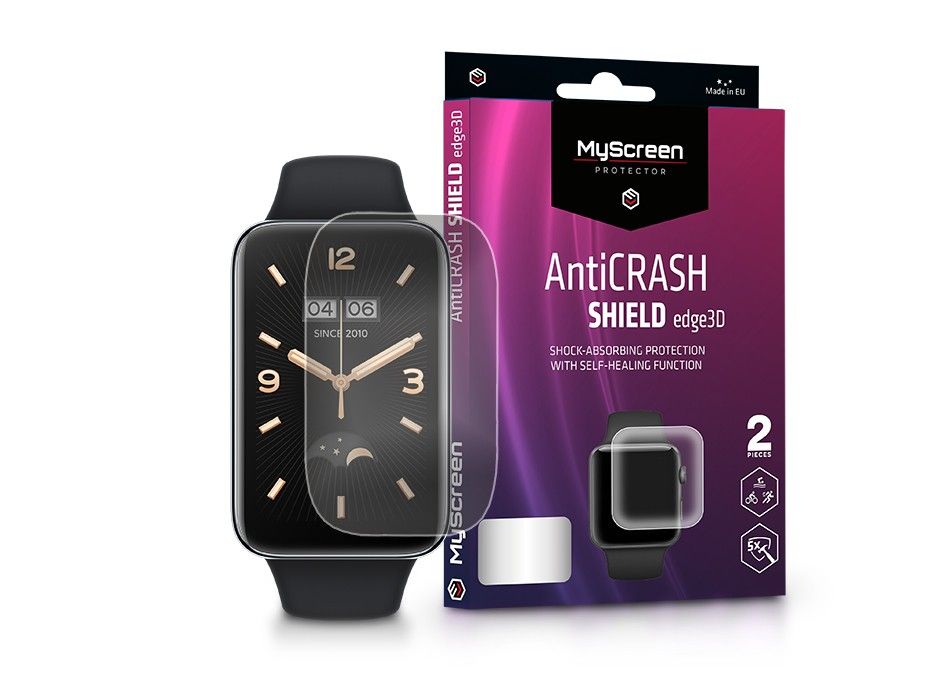 Xiaomi Mi Smart Band 7 Pro ütésálló képernyővédő fólia - MyScreen Protector     AntiCrash Shield Edge3D - 2 db/csomag - átlátszó