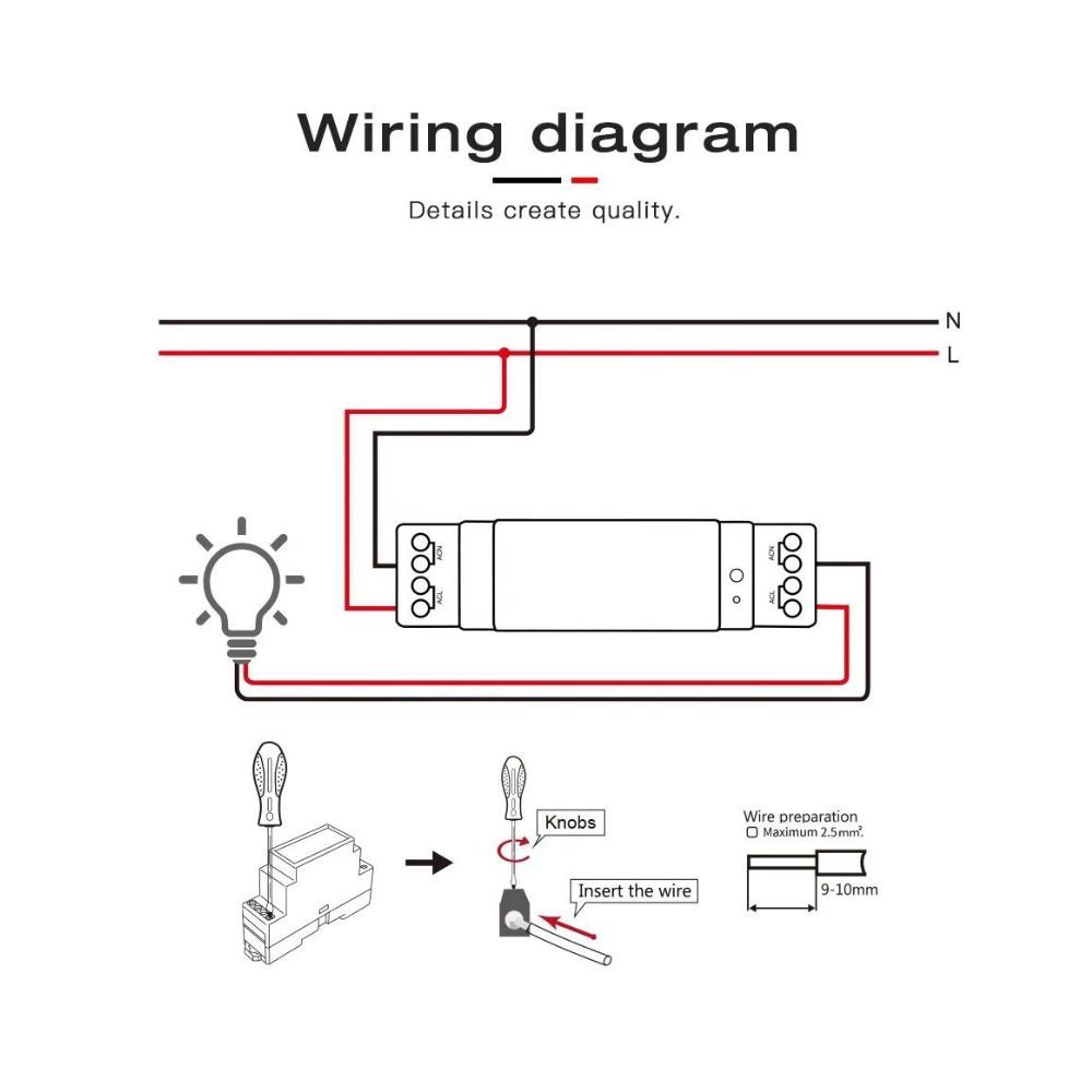 Gledopto GL-DR-001Z Tuya Zigbee 16A DIN-sínre szerelhető relémodul