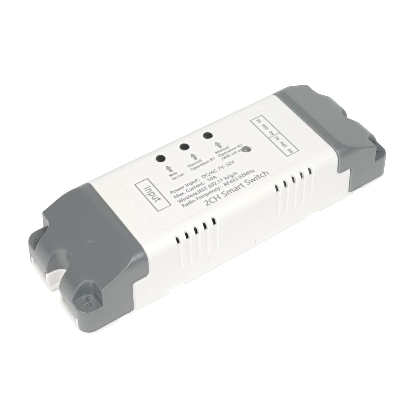 SmartWise 7V-32V két áramkörös, WiFi+RF NO/NC okosrelé, védőtokban