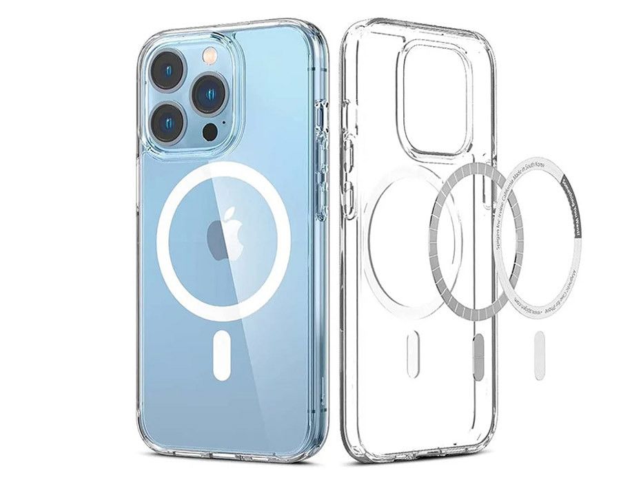 Apple iPhone 14 Pro Max szilikon hátlap - Clear Mag Cover - átlátszó