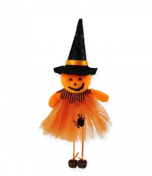 Halloween tök figura tüllruhában 21cm 067658