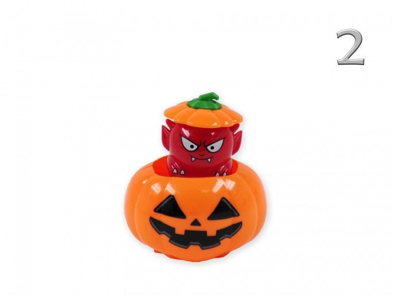 Halloween felhúzós mozgó tök figura 6cm 649584 4féle 