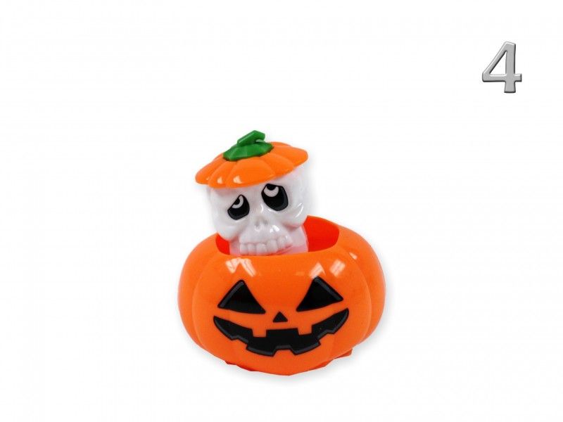 Halloween felhúzós mozgó tök figura 6cm 649584 4féle 