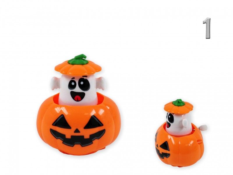 Halloween felhúzós mozgó tök figura 6cm 649584 4féle 