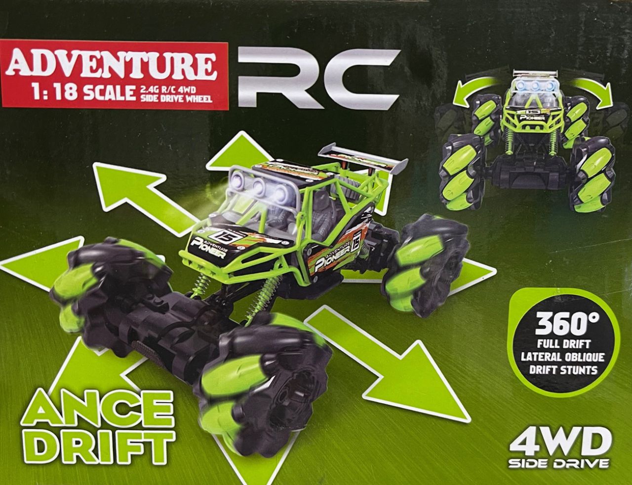 RC Távirányítós Drift autó Adventure 4WD 2,4GHz 1:18 - No.3699-A77