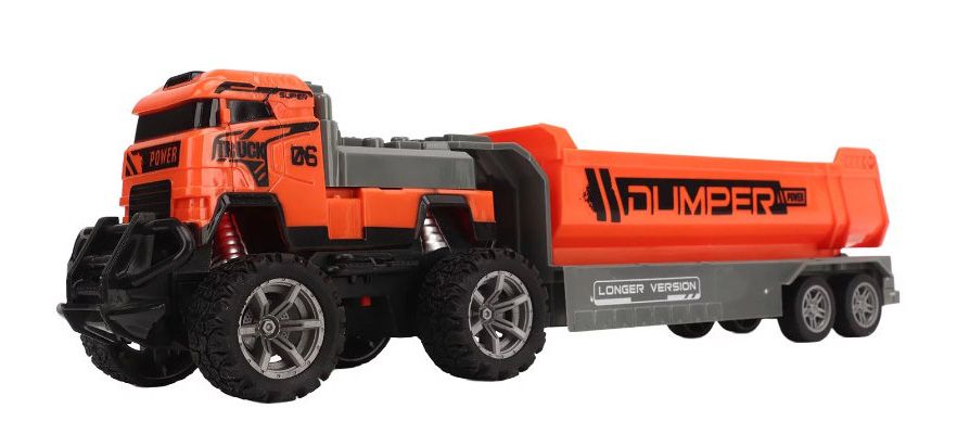 RC Távirányítós autó Kamion Dumper truck 27 Mhz - No.168-74  - Gyerek játék