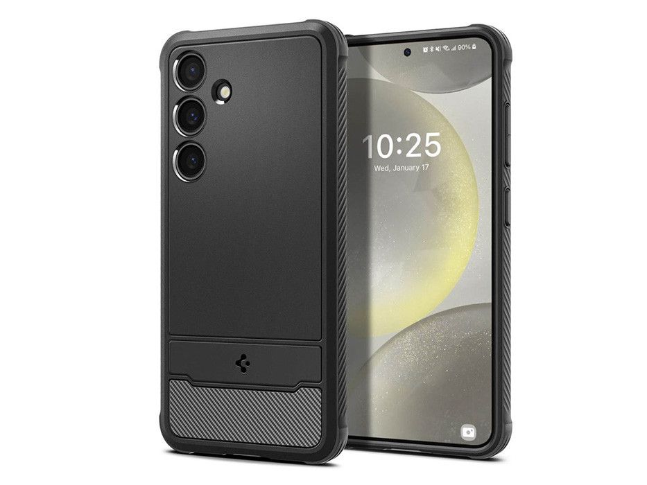 Samsung SM-S921 Galaxy S24 ütésálló hátlap - Spigen Rugged Armor - fekete