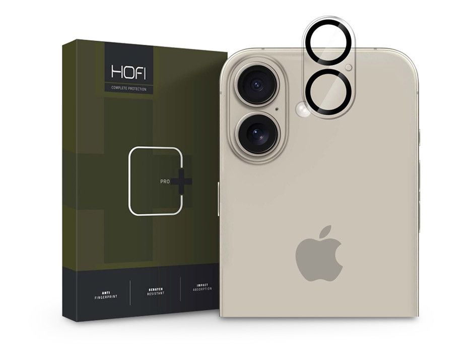 HOFI Cam Pro+ hátsó kameralencse védőüveg - Apple iPhone 16/16 Plus - átlátszó