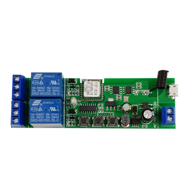 SmartWise 5V-32V két áramkörös, WiFi+RF NO/NC okosrelé