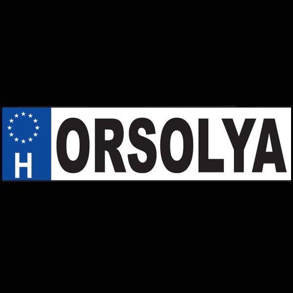 Orsolya - Név rendszámtábla