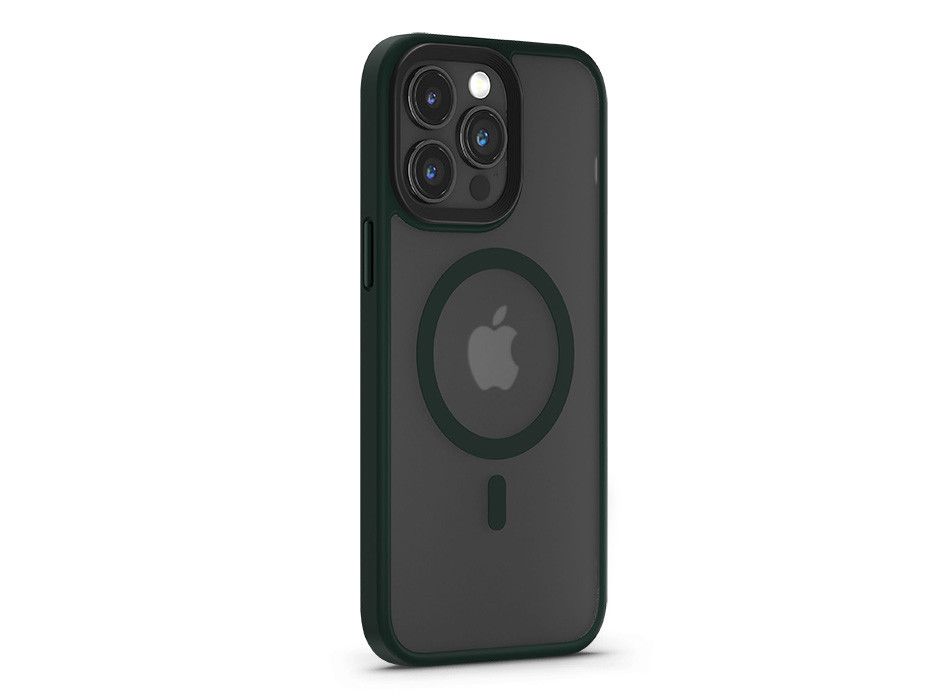 Devia Pino Series Magnetic ütésálló tok - Apple iPhone 15 - zöld