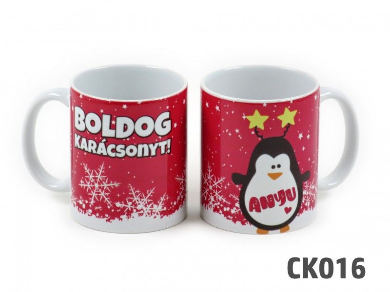 Karácsonyi bögre Boldog Karácsonyt Anyu 3dl CK016 05721