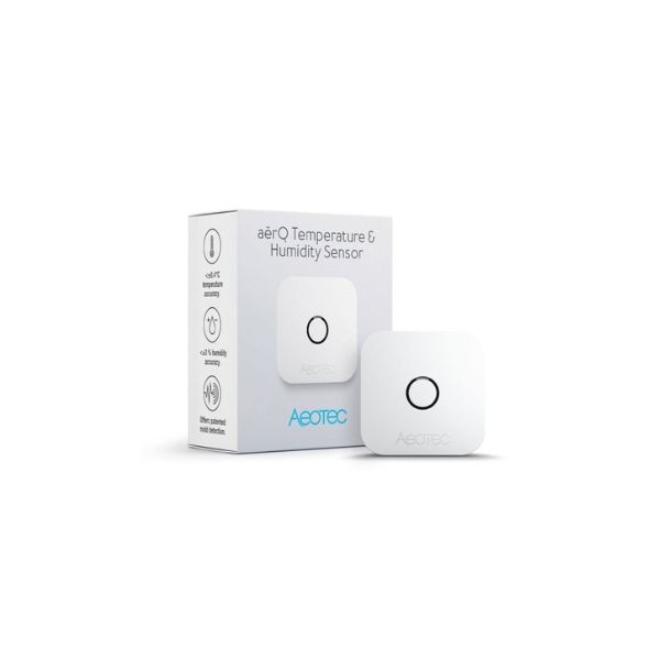 Aeotec aërQ Temperature & Humidity Sensor, with Z-Wave protocol (ZWA039)