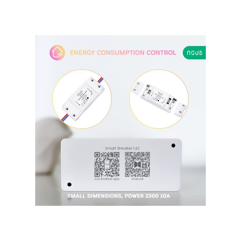 Nous L6Z okos Tuya Zigbee kapcsolórelé modul